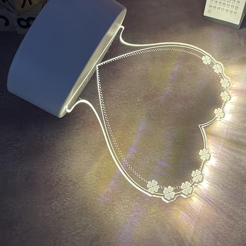 Miniatura 3 de Tablero de notas creativo, luz nocturna LED, tablero de mensajes regrabable con bolígrafo, luz cálida y suave, lámpara de noche USB, decoración de