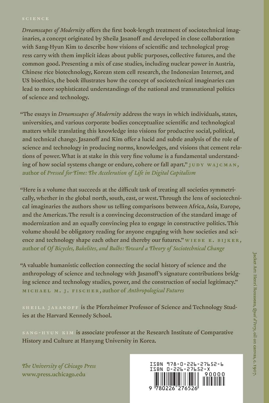 Dreamscapes of Modernity: Sociotechnical Imaginaries and the Fabrication of Power