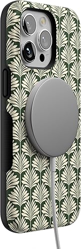 Vista 1376 de Casely Funda para iPhone 15 Pro Max Jardín Secreto Flores mixtas Funda atrevida Compatible con MagSafe y botón de acción Secret Garden