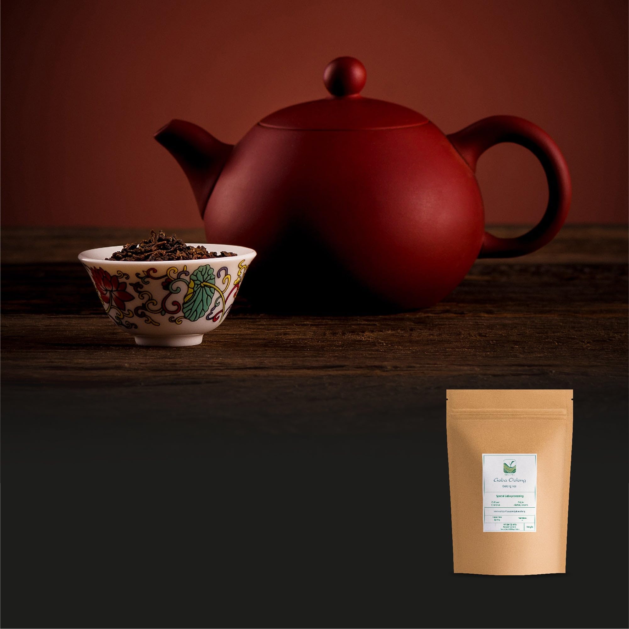 Thé Oolong GABA de Taïwan - Wu Long Floral de Haute Montagne | aux arômes fruités et onctueux pour une dégustation raffinée