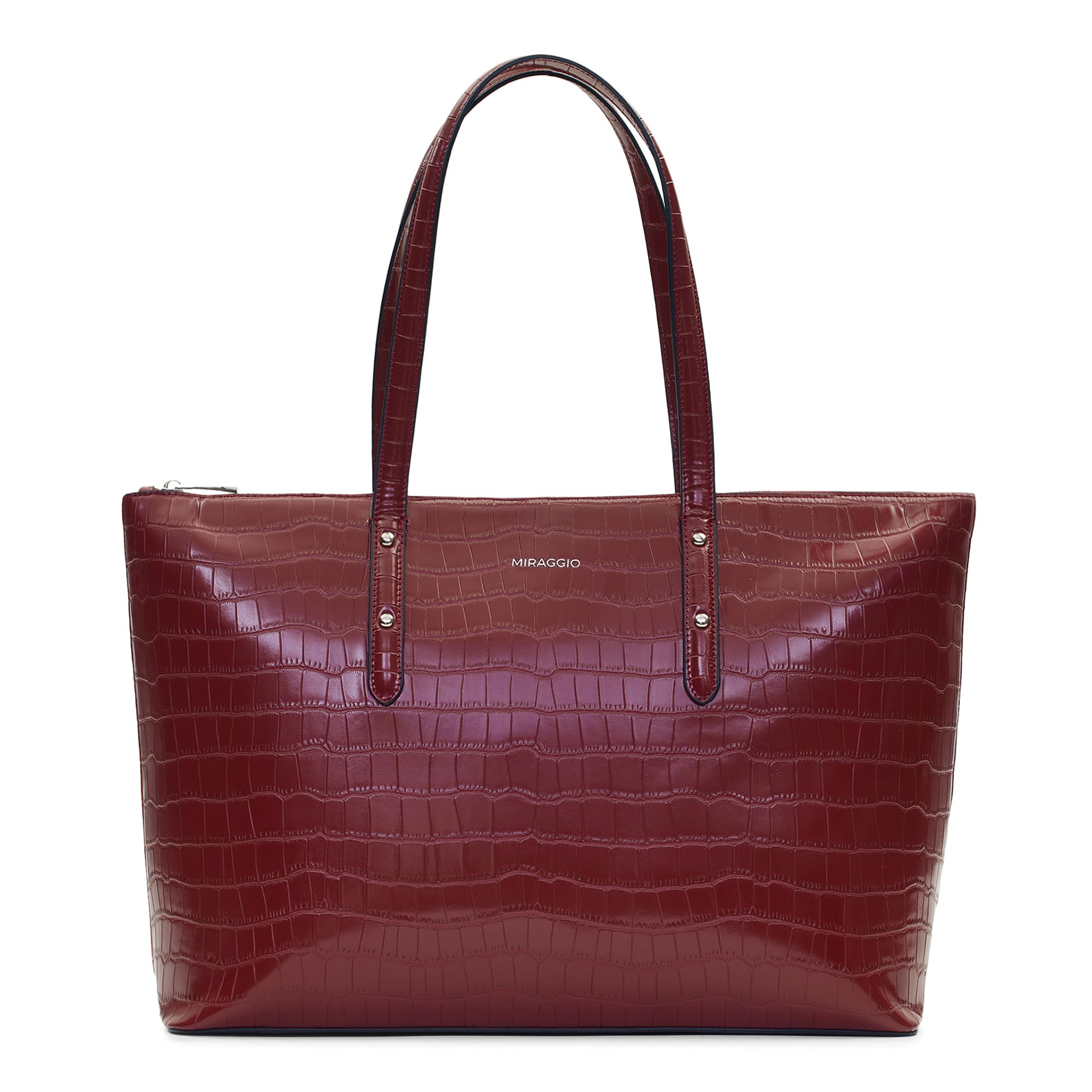 Miraggio Croc Texture Tracy Extra Large Tote Bags for Women (B0CX93C22X) Amazon Price History, Amazon Price Tracker