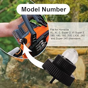 Amazon.com: Chainsaw Fuel Gas Cap with Built-in Primer Bulb