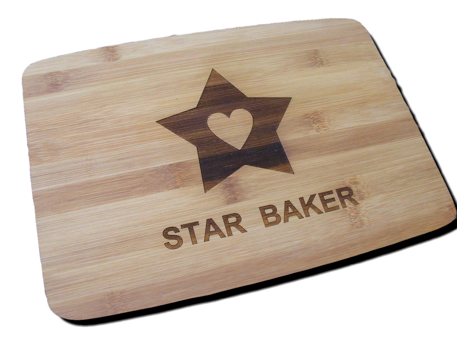 Fastcraft Bamboo Great British Bake Off Star Baker Chopping Cutting Cheese Board Place Mat