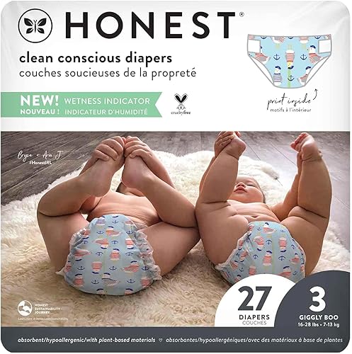 THE HONEST COMPANY Pañales Feeling Nauti Talla 3, 27 CT