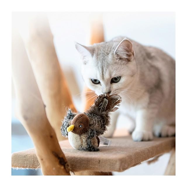 Foto 3 de 6 de DenFen2025 - Juguete para gato con forma de pájaro, juguete interactivo para gatos de interior