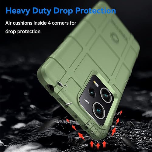Miniatura 3 de Monwutong Funda delgada para Xiaomi Poco X5 Pro, funda para Redmi Note 12 Pro 5G, resistente funda protectora con grado militar a prueba de golpes y