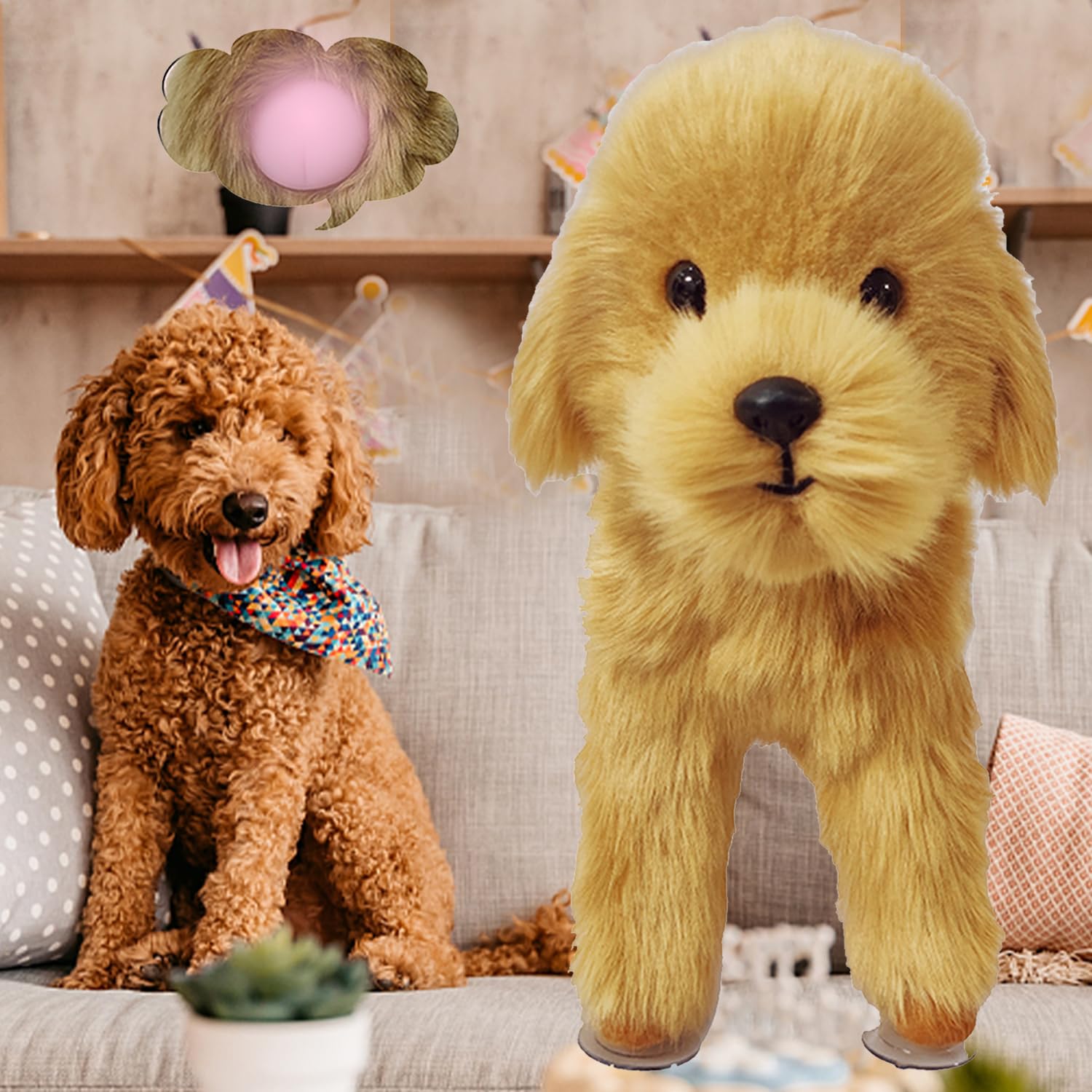 WTTTTW Dog Sleep Mating Toy Comfort Interactive Toys for Dogs Pet Estrus Anxiety Relief Vent Toy for Small