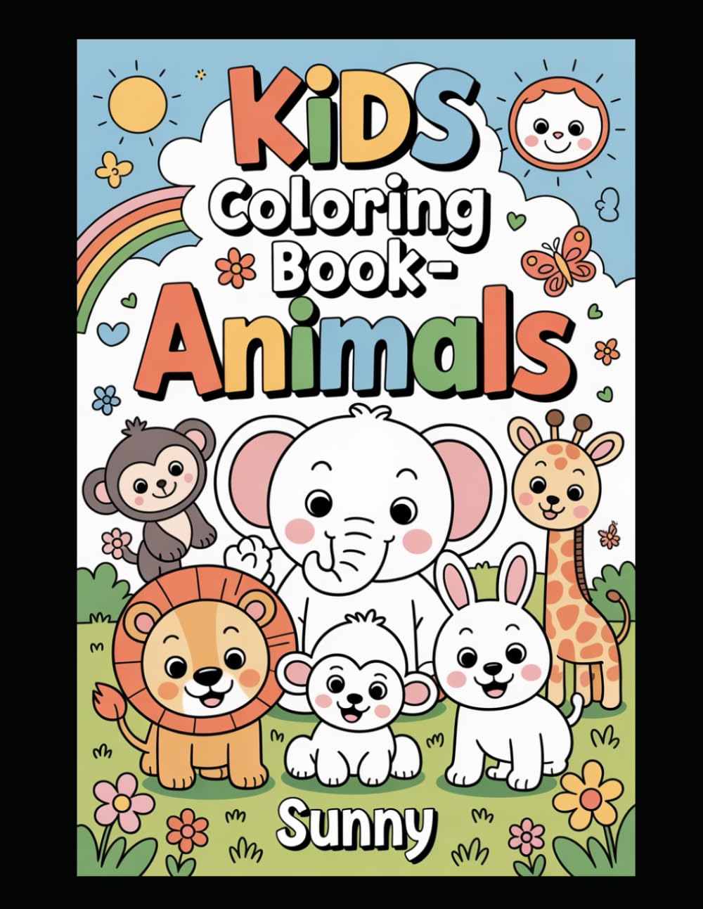 Little Paws & Big Colors – Animals Fun & Easy Animal Coloring Pages for Ages 3–6