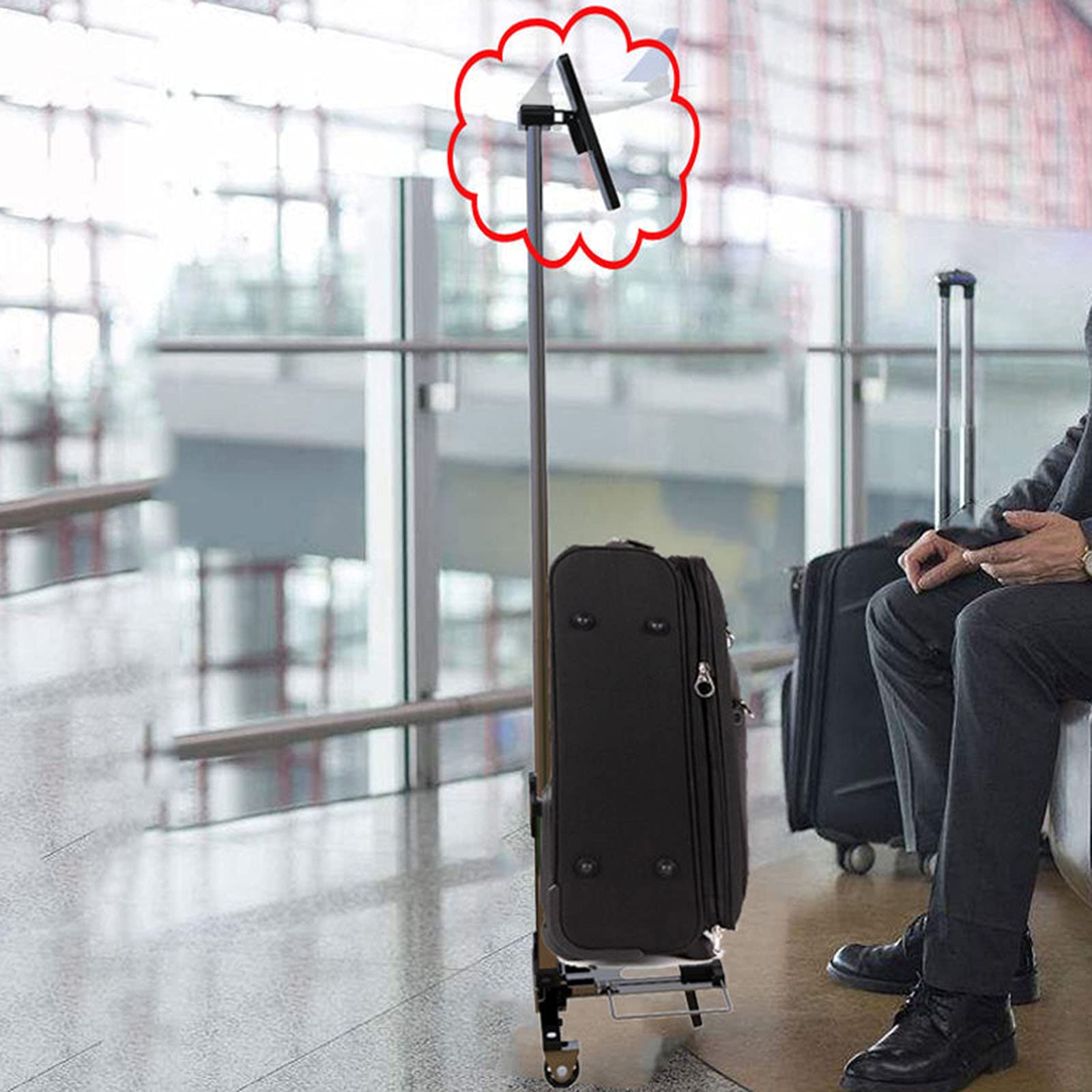 Mini Carrello della Spesa Pieghevole Completo 24 * 11,5 * 3,5 Cm Mini Carrello di Utilità Pieghevole 890G Carrello Ultraleggero per La Spesa Portatile,B2