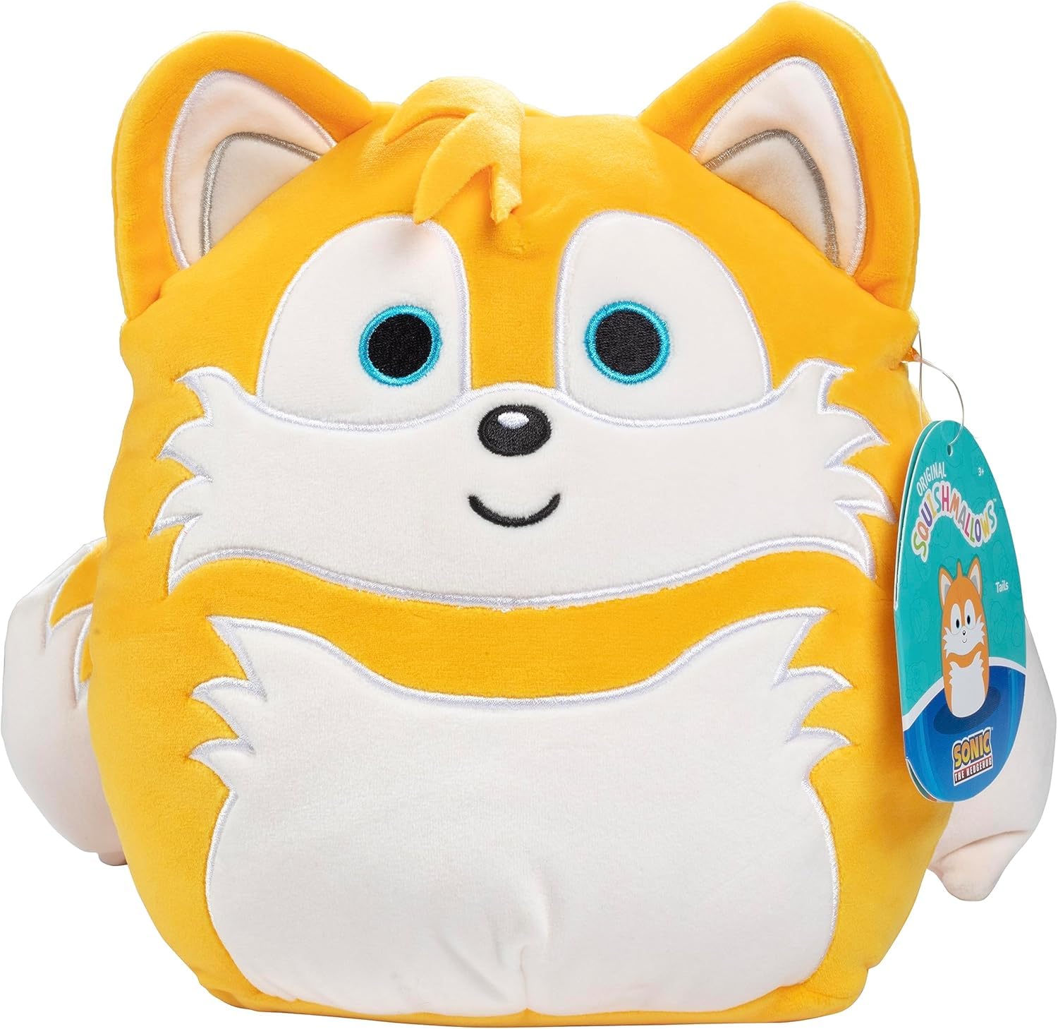 Squishmallows Original 8-Inch Tails, Sonic The Hedgehog- Official Jazwares Plush