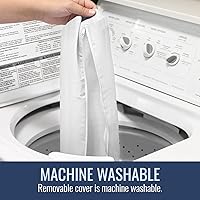 Vista 4 de DMI Almohada de cuña de cama y cuña triangular con inclinación elevada para dolor de cuello, dolores de cabeza, hombros, dolor de espalda, soporte