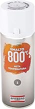 AREXONS SMALTO 100% ACRILICO ALTA TEMPERATURA (fino a 800 °C) 400 ml vernice Trasparente, bomboletta spray universale, resine di alta qualità essiccazione rapida