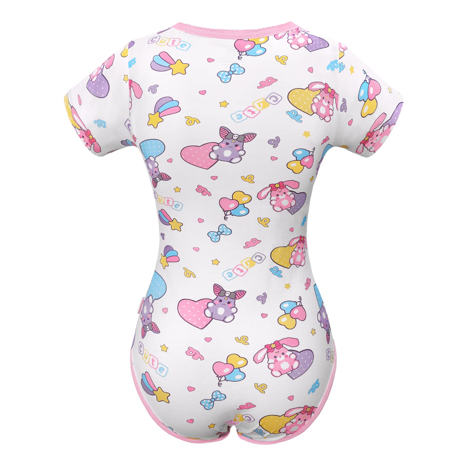 LittleForBig Bawełniany śpioszki Onesie Piżama Bodysuit- Baby Usagi & Bella Bodysuit