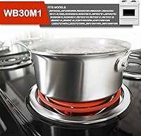 Vista 7 de WB30M1 Juego de Elementos de Quemador de Superficie Superior de Estufa de 6 Pulgadas, Repuesto Compatible con Estufa Eléctrica G.E Hot-point