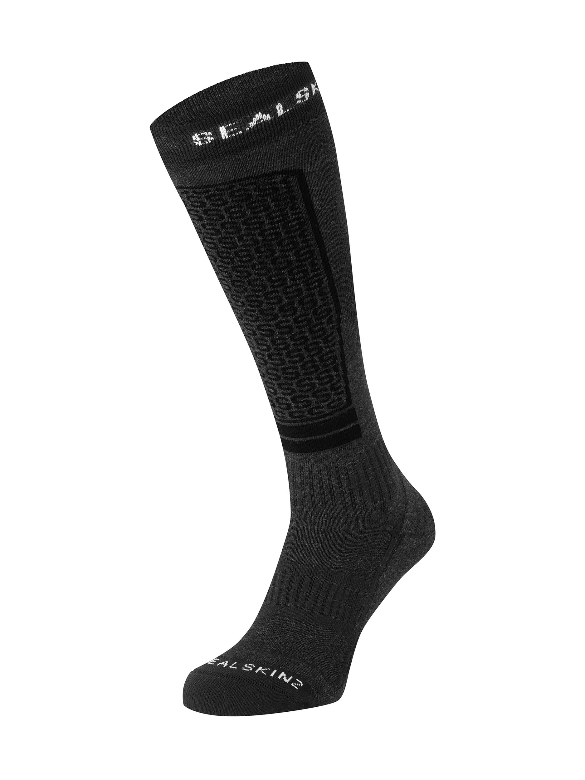 SEALSKINZ | Northwold | Solo Knee Length Thermal Ski Sock | Skiing & Winter Sports | Merino Wool | Absorbs Shock