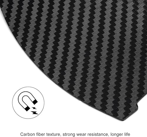 Miniatura 5 de kingsea 4 protectores de arañazos para manija de puerta de automóvil, textura magnética extraíble de fibra de carbono 3D, textura de fibra de