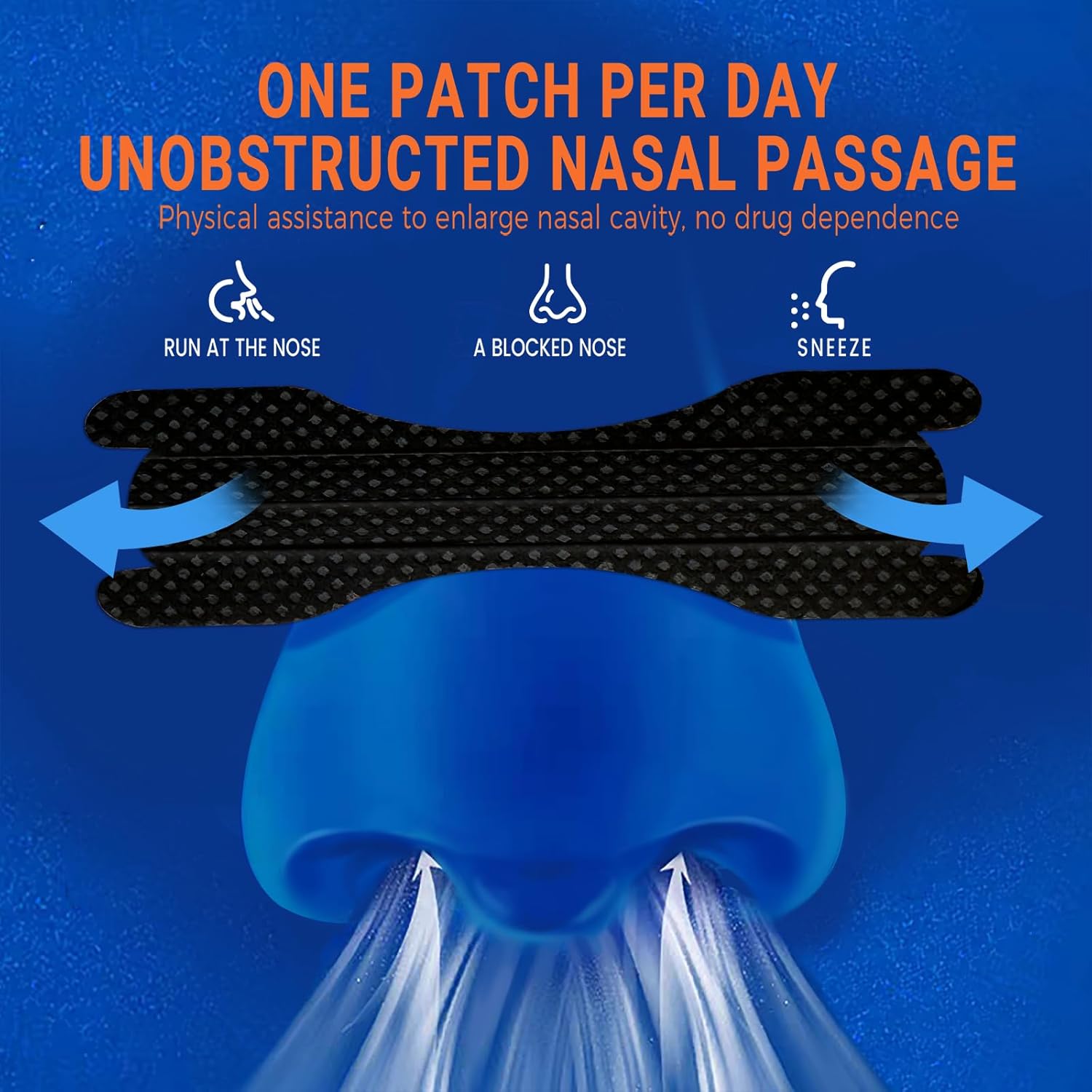 Nasal Strips for Snoring,Nose Strips for Sports Breathing, Help Anti Snoring Devices,Drug-Free Snoring Solution,Strips to Reduce Snoring and Relieve Nose Congestion - Image 3