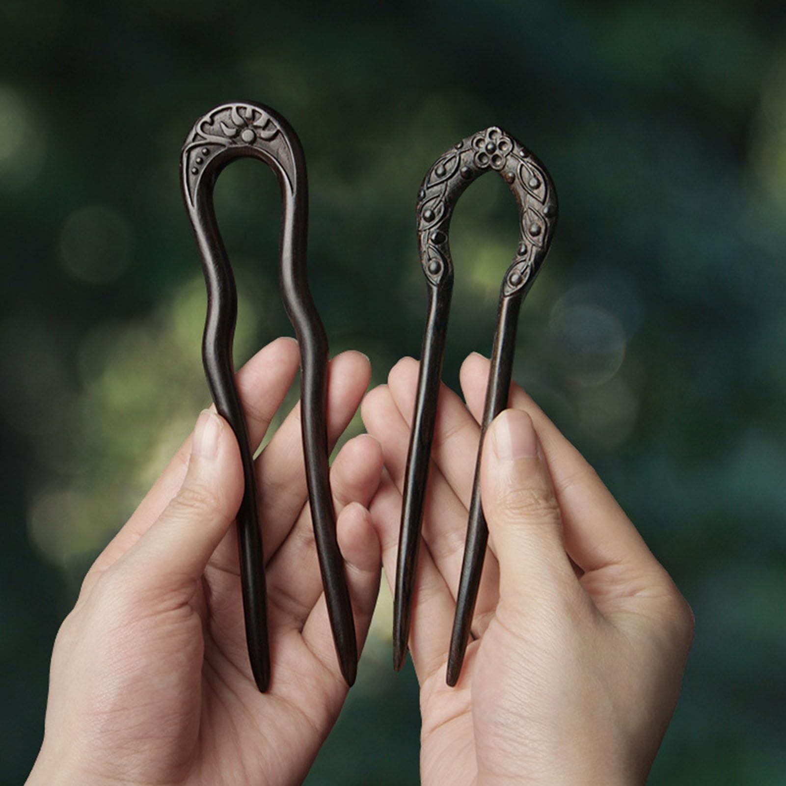 Amazon.com : CHOISBEING Carved Hair Forks for Buns for Women  display picture 1
