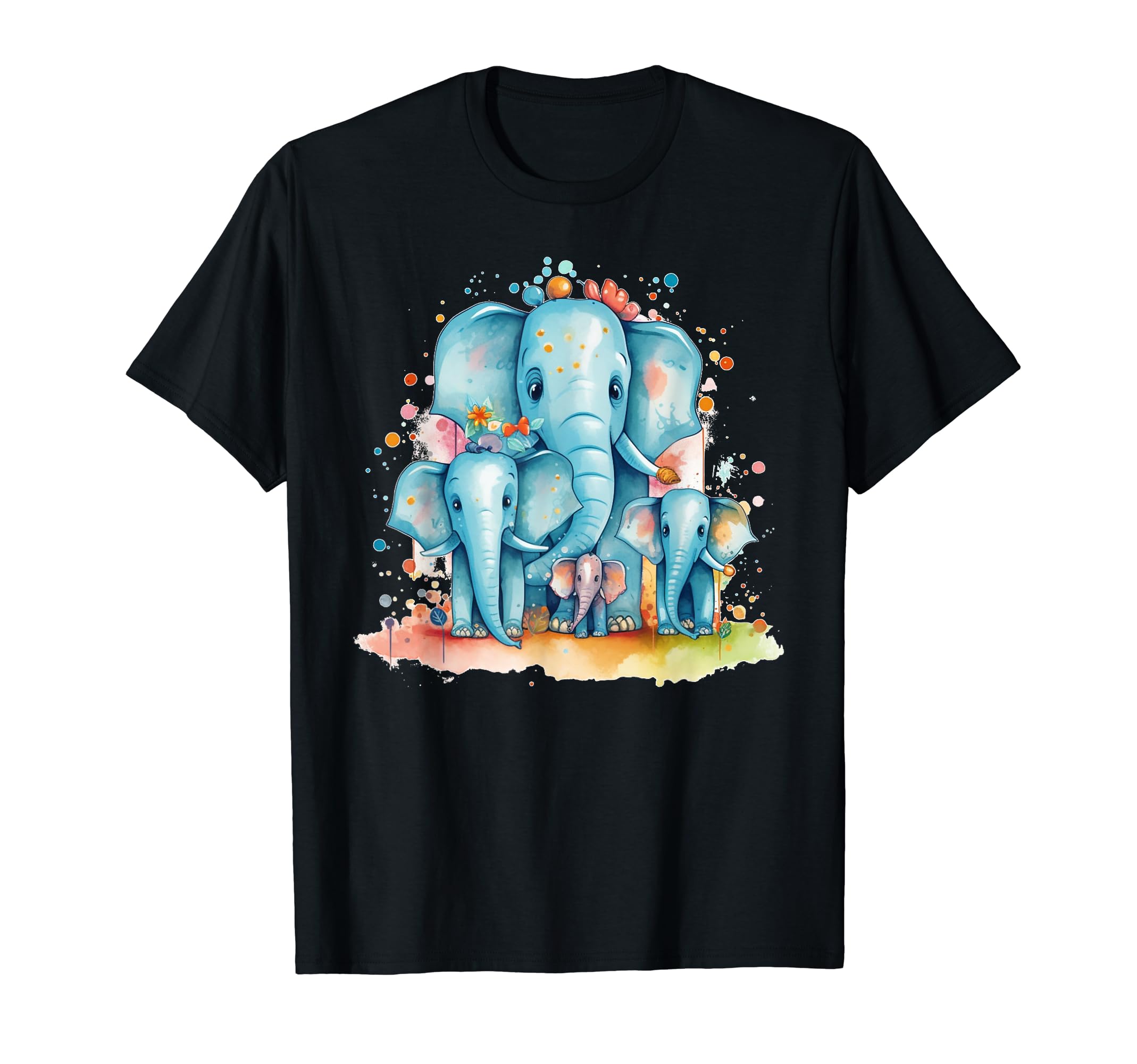 Cute and pretty Elephant FamilyFunny Elephant Family for cute Elephants and Afrika Lovers T-ShirtOEKO-TEX STANDARD 100
