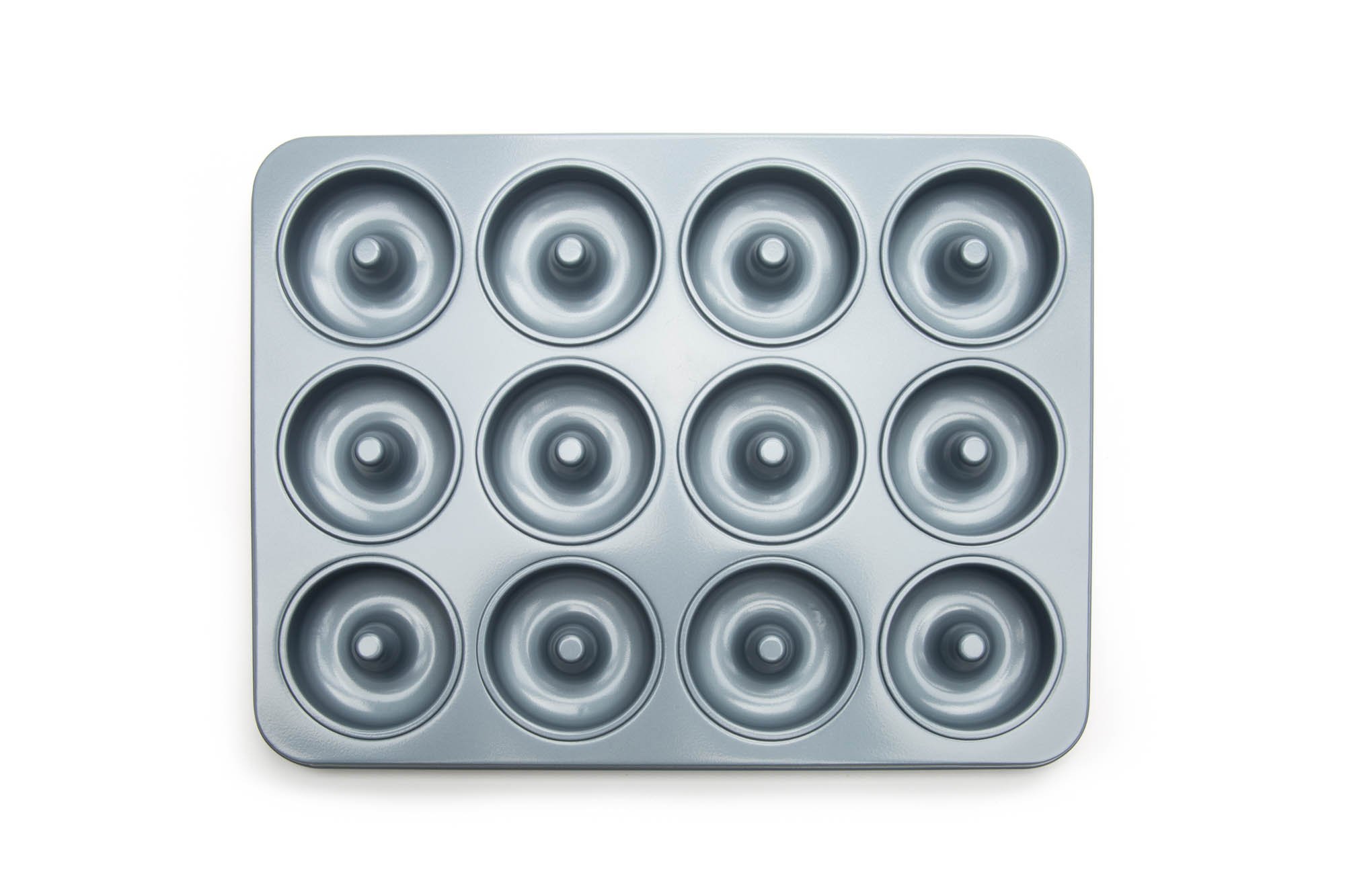 Mini molde para donas antiadherente, molde de dona de 12 cavidades, hace rosquillas de tamaño de mordida de 2 pulgadas 3