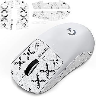 JINGDU Mouse Grip Tape Compatible with Logitech G Pro X Superlight Wireless, Anti-slip Mouse Sticker for GPW X Superlight Gaming Mouse, Grip Sticker for G Pro X Wireless Mouse,WhiteX