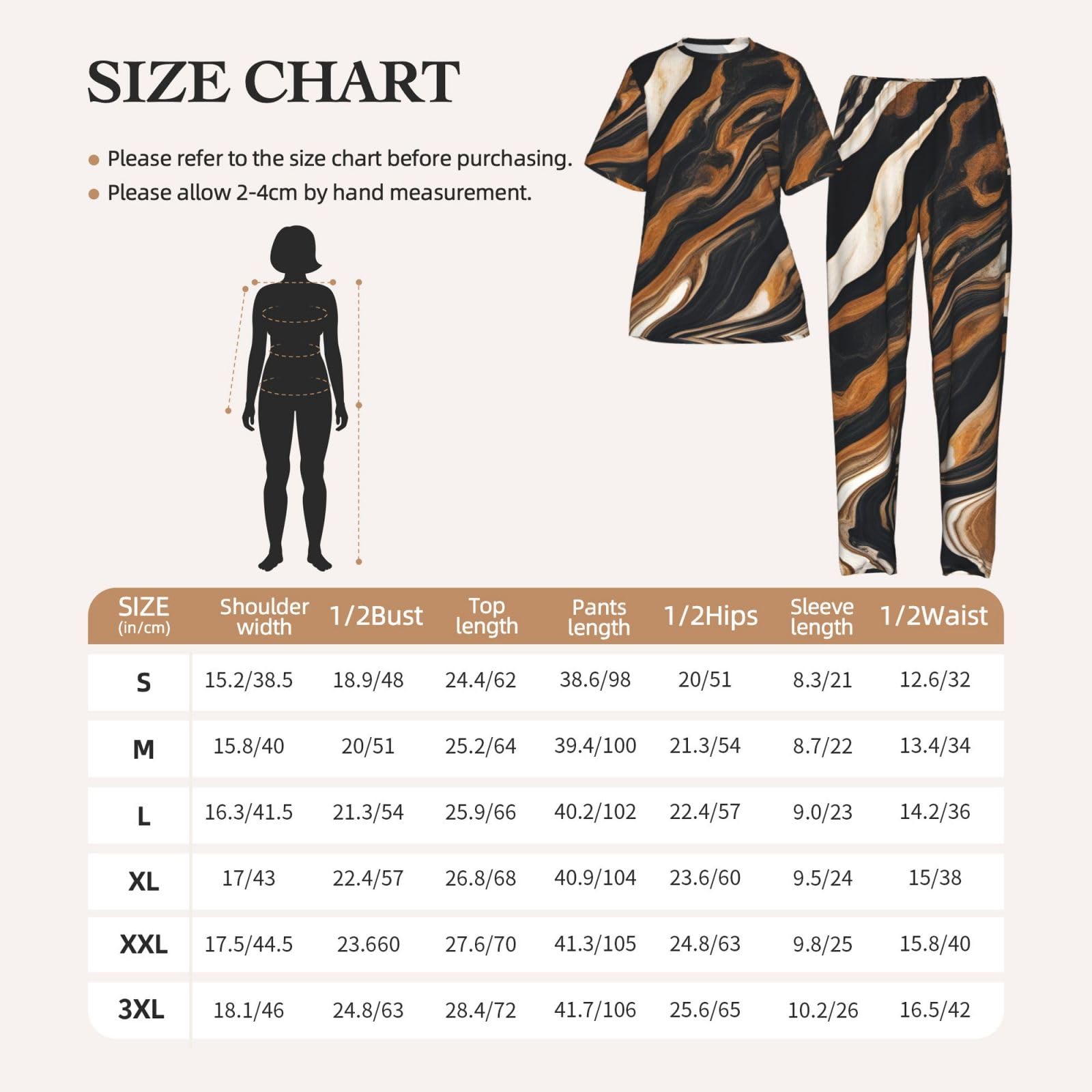 Set pigiama a maniche corte da donna con stampa in pietra di marmo astratto indumenti da notte morbidi e confortevoli abbigliamento da notte loungewear