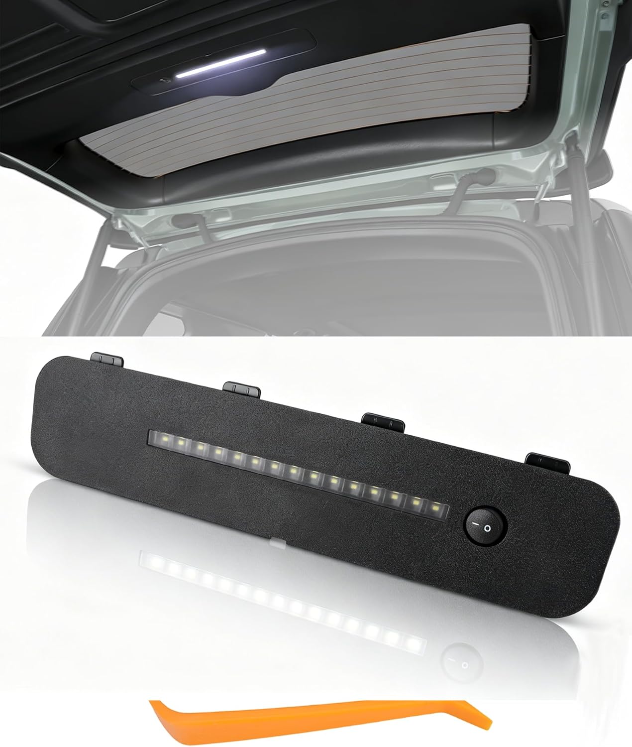 Flecto Rear Tailgate Cargo Light Assembly Compatible with Honda Passport 2026, 100 Lux High Brightness LED Utility Lamp Replaces 08V30-3BM-100 08V303BM100 Smart Auto Shut-Off