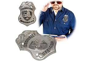 Silver Security Officer Metal Police Badge | Trustworthy Security Badge