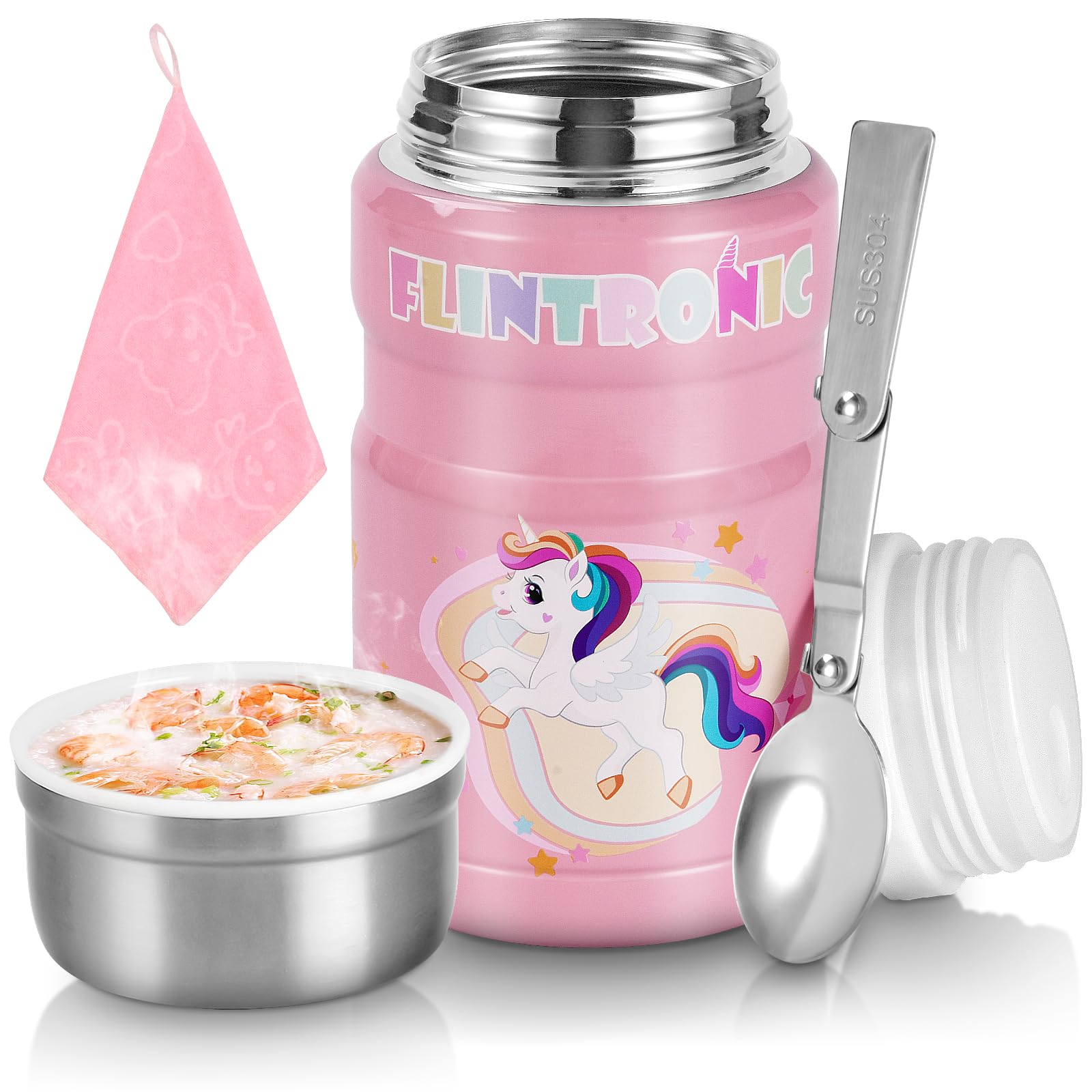 Thermocontainer voor eten, 730 ml, thermocontainer met