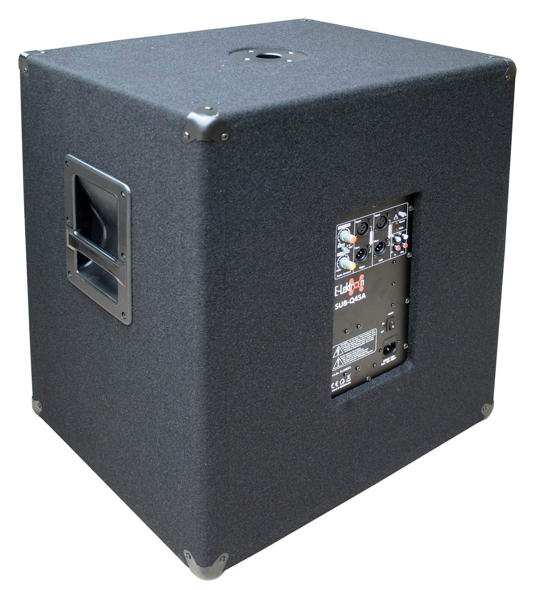E-Lektron SUB-Q45A PA-Subwoofer Aktiv 18"/45cm Bass Lautsprecher Box mit integrierter Endstufe1000W-Peak