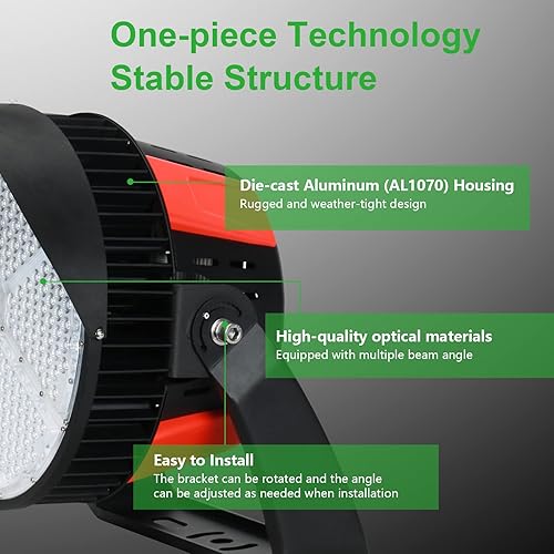 Miniatura 3 de Luz de inundación LED de 800 W (equivalente a 3000 W), 128 000lm 5000K luz de halogenuros metálicos súper brillante, IP66 impermeable LED luces