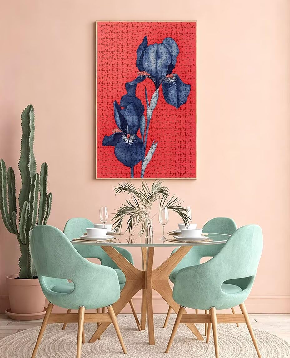 Puzzle dla dorosłych 4000, czerwone tło, 4000 elementów, puzzle dla dorosłych, wymagające gry logiczne, klasyczne układanki, niemożliwe do złożenia ręcznie robione, zabawne zajęcia rodzinne BXHZW0-351
