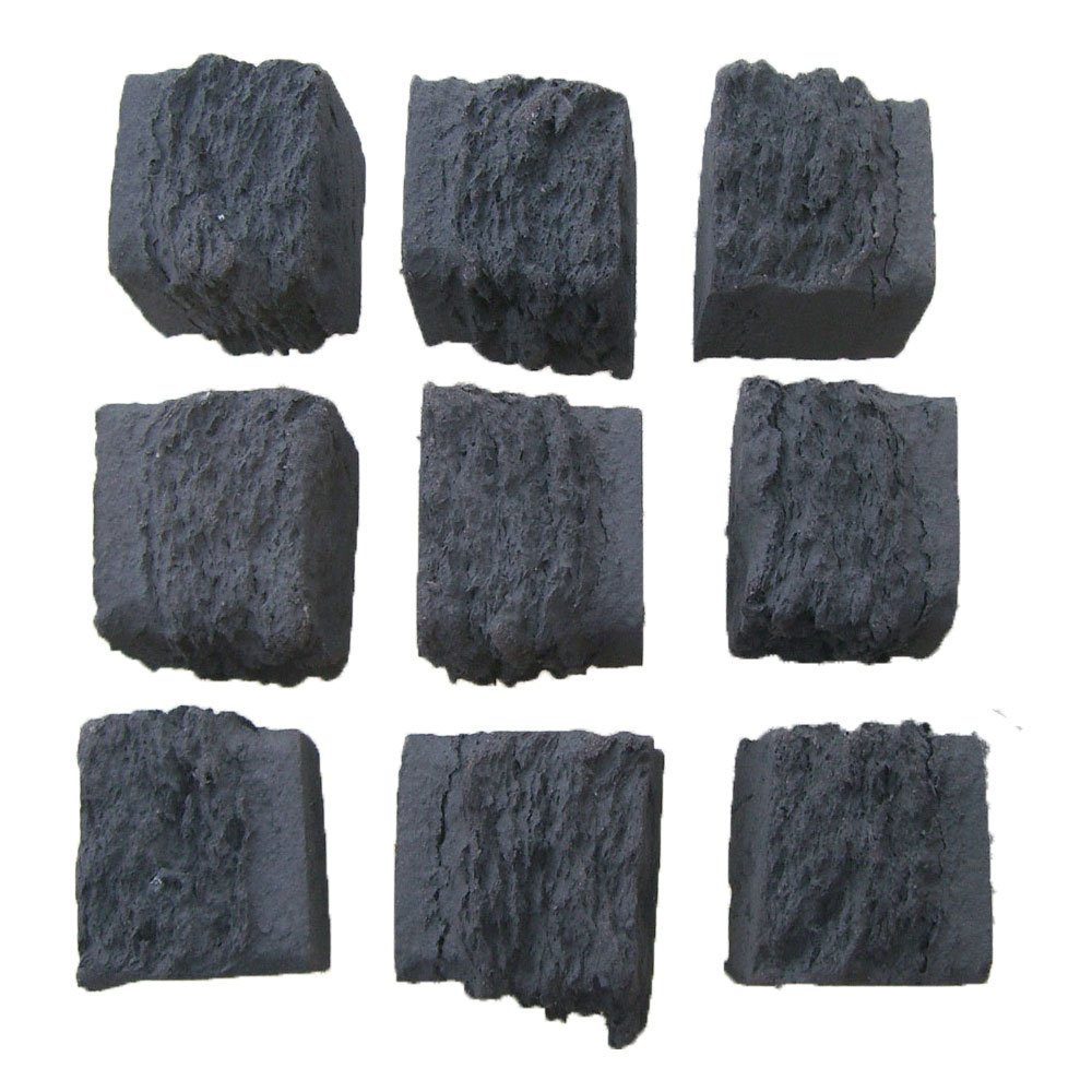 Coals 4 You 2 Paquetes de carbones 10 pequeños y 10 medianos de Gas Fuego/combustibles biológicos/Llama Real en Embalaje, Negro