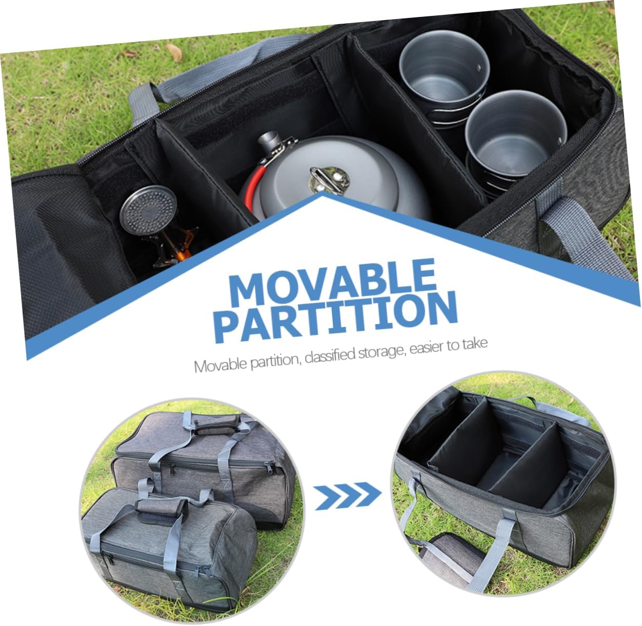 Portable Utensil Bag for Outdoor Work, Oxford Cloth Container