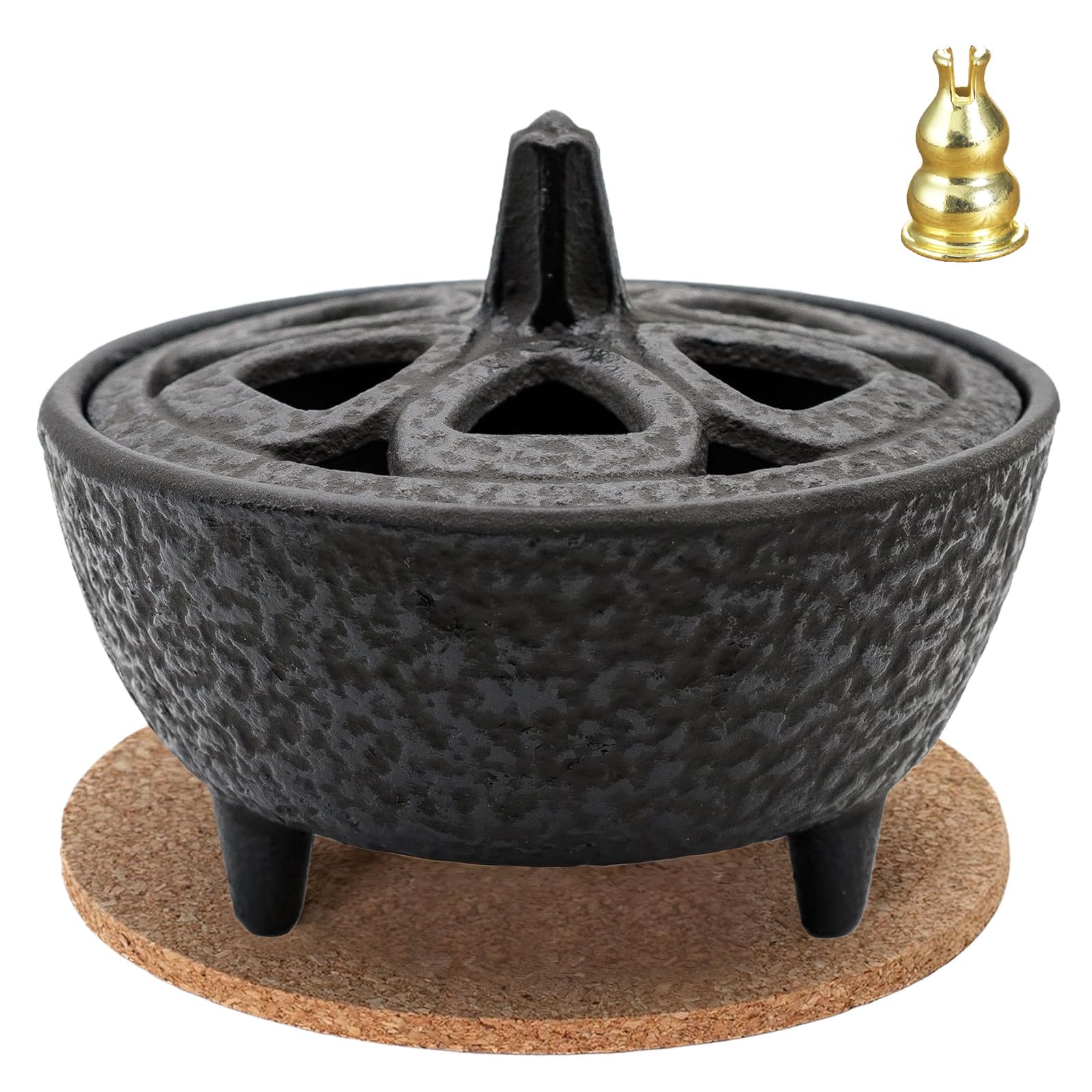 Lotus Flower Incense Sticks Holder Burner, insence-Stick Holder Log Burner Accessories, Incense Burners Multifunctional Aromatherapy for Meditation Sticks, Yoga, Office, Living Room Decor