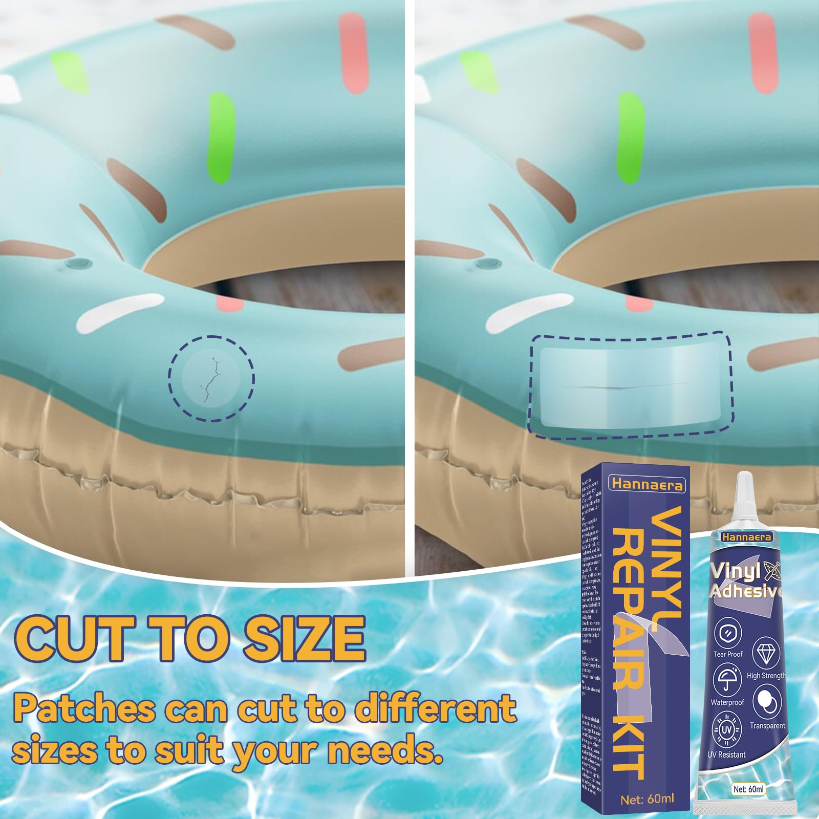 Snapklik.com : Inflatable Patch Repair Kit, Waterproof Air Mattress ...