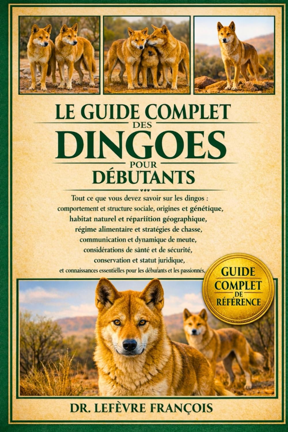 LE GUIDE COMPLET DES DINGOES POUR DÉBUTANTS: Tout ce que vous devez savoir sur les dingos : comportement et structure sociale, origines ... pour les débutants et les passionnés.