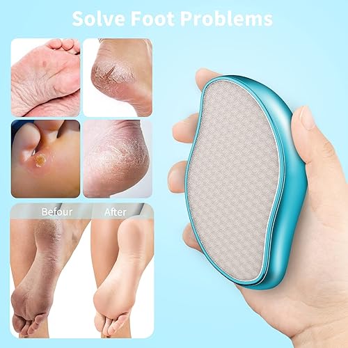 Miniatura 4 de Lima de pies, Nano cristal de cristal removedor de callos afeitadora de callos removedor de piel dura para mojado y seco, herramientas profesionales