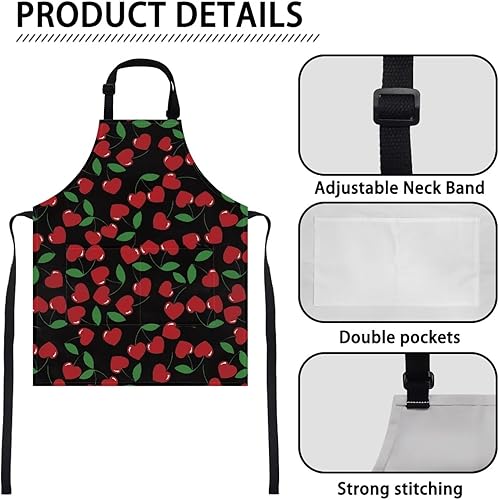 Vista 27 de doginthehole Delantal para niños con bolsillo para niños y niñas, delantales de chef ajustables con 2 bolsillos para cocinar, pintar