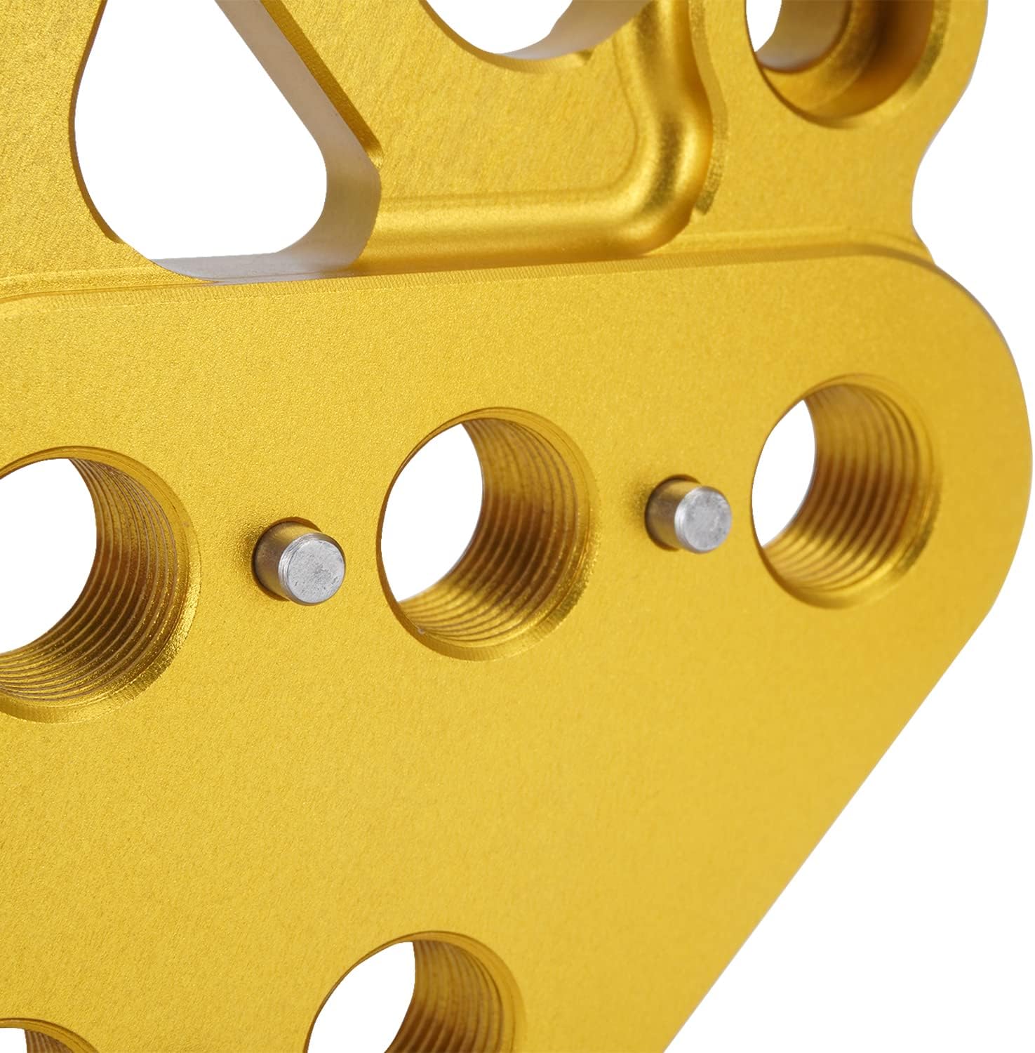 JFG RACING Foot Peg Brackets for Surron Light Bee,CNC Adjustable 7075 Aluminum Bracket with Kickstand Mount Holes for Dirt Bike Sur Ron Light Bee S and X/L1E/X160/X260-Black