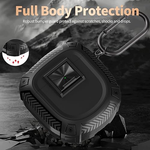 Miniatura 3 de for New Bose QuietComfort Earbuds II (2022) / Ultra (2023) Case Cover with Lock Clip&Cleaner kit Pen, Rugged Shockproof Protective Hard Skin with