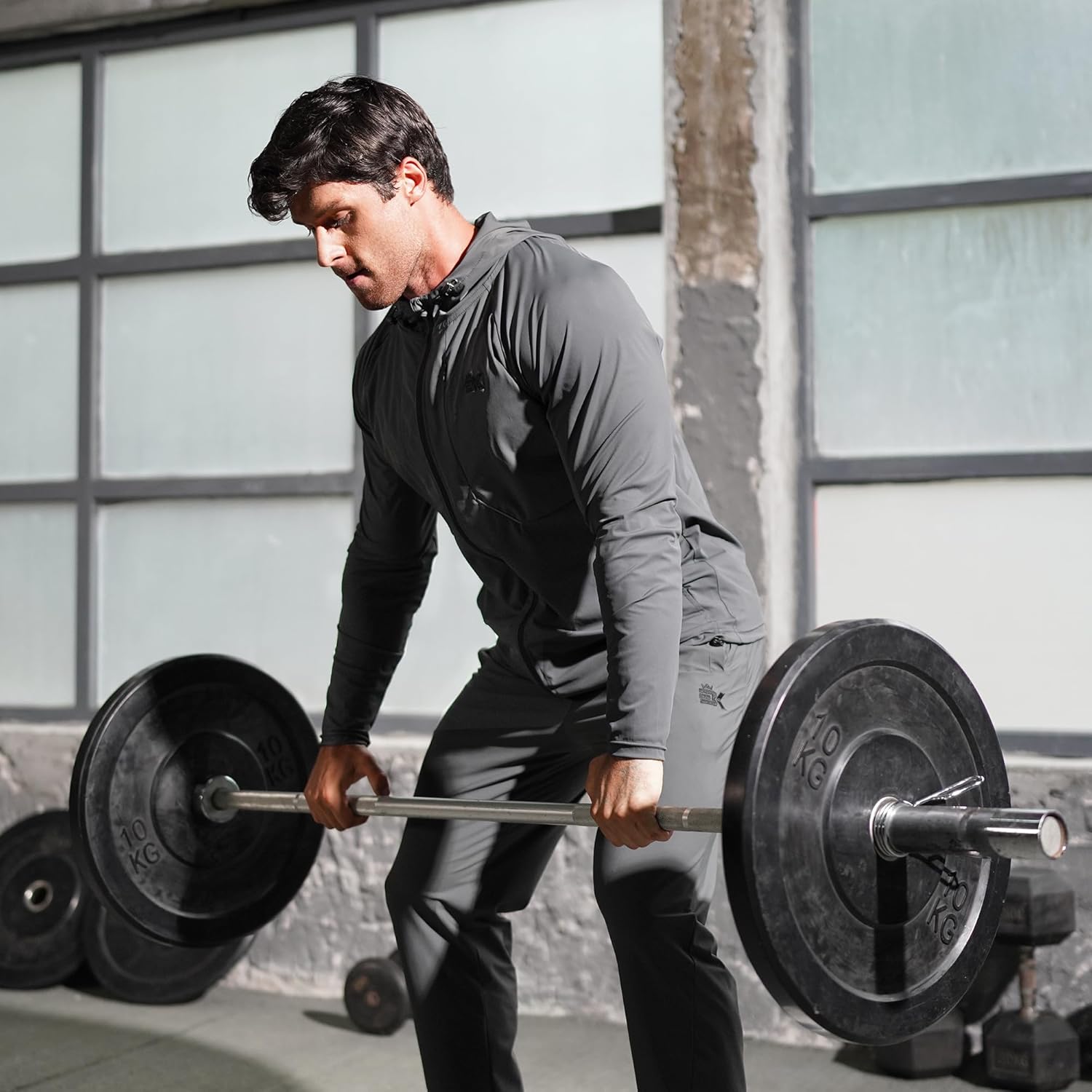 BROKIG Mens StealthZip Lightweight Running Jackets, Full Zip Workout Hoodie Track Windbreaker Athletic Gym Sweatshirts - Image 8