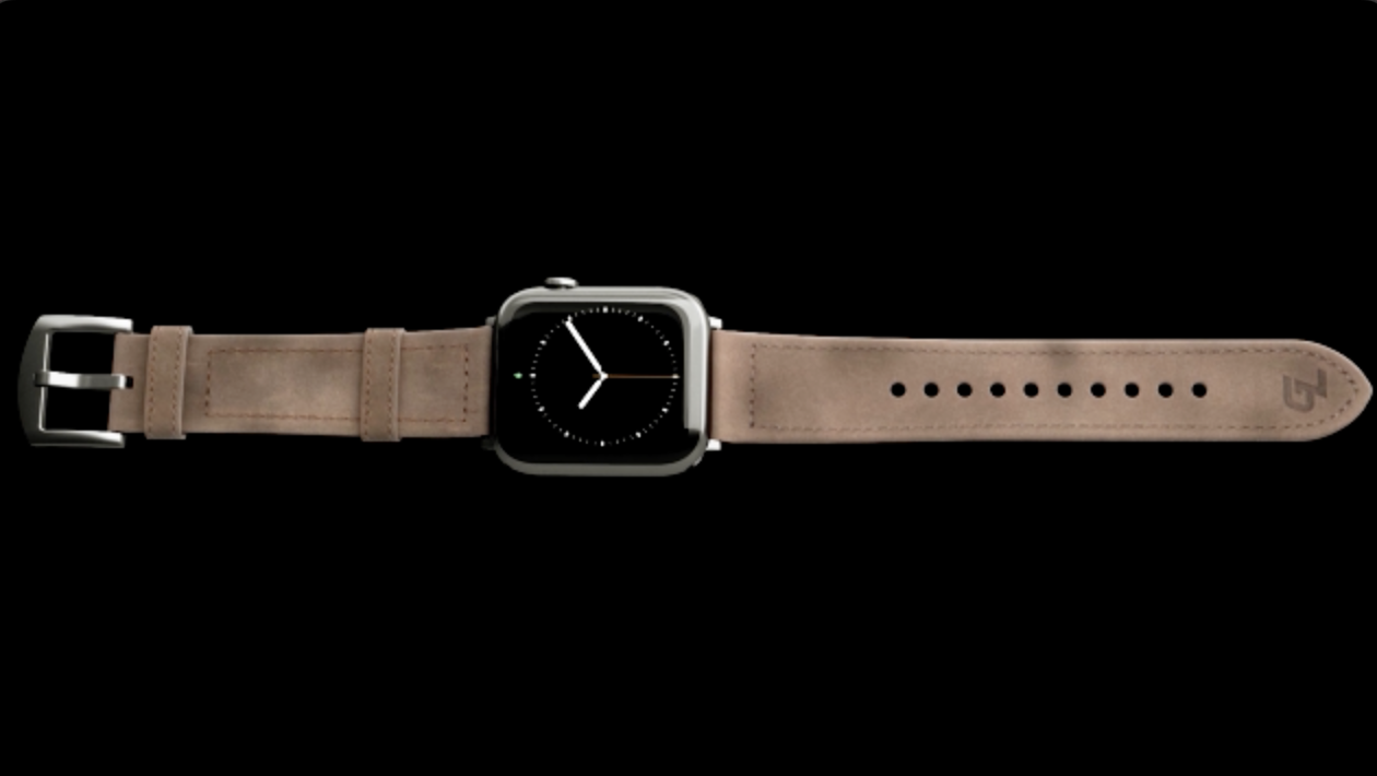 TechRellion Luxe Strap Vegan Leather Compatible with Apple Watch Series 38& 40mm Luxury leather Apple Watch Ultra 3 Band - Light Taupe  main image 2