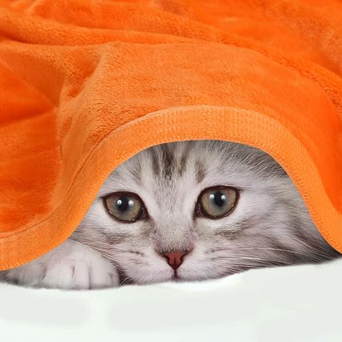 Miniatura 4 de PiccoCasa Manta de franela de forro polar, suave, ligera y cálida para todas las estaciones, dobladillo ancho, lujosa y cómoda, decorativa para sofá