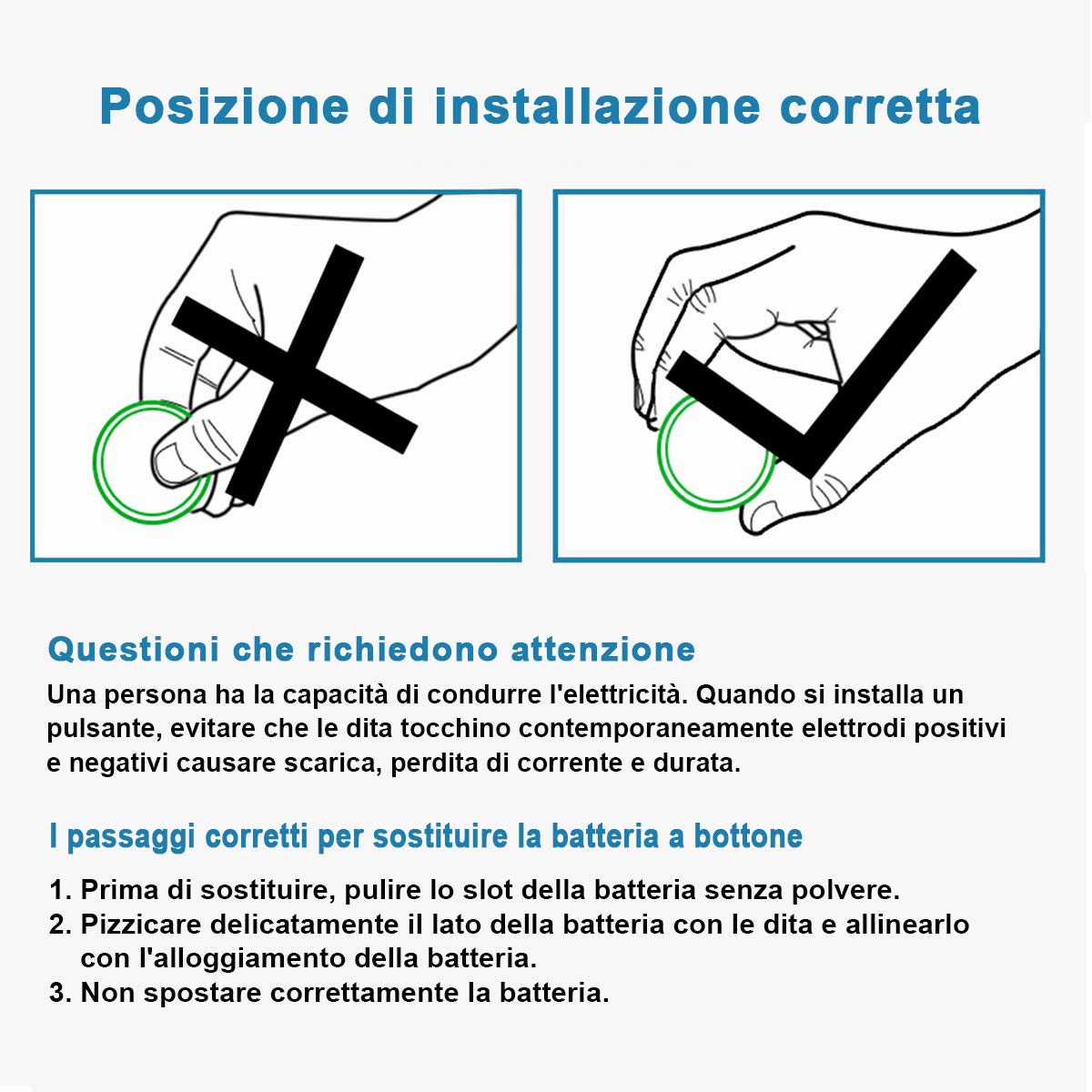 EXTRASTAR CR2032 alkaline 3V non-rechargeable battery batterie a bottone al litio, confezioni da 20