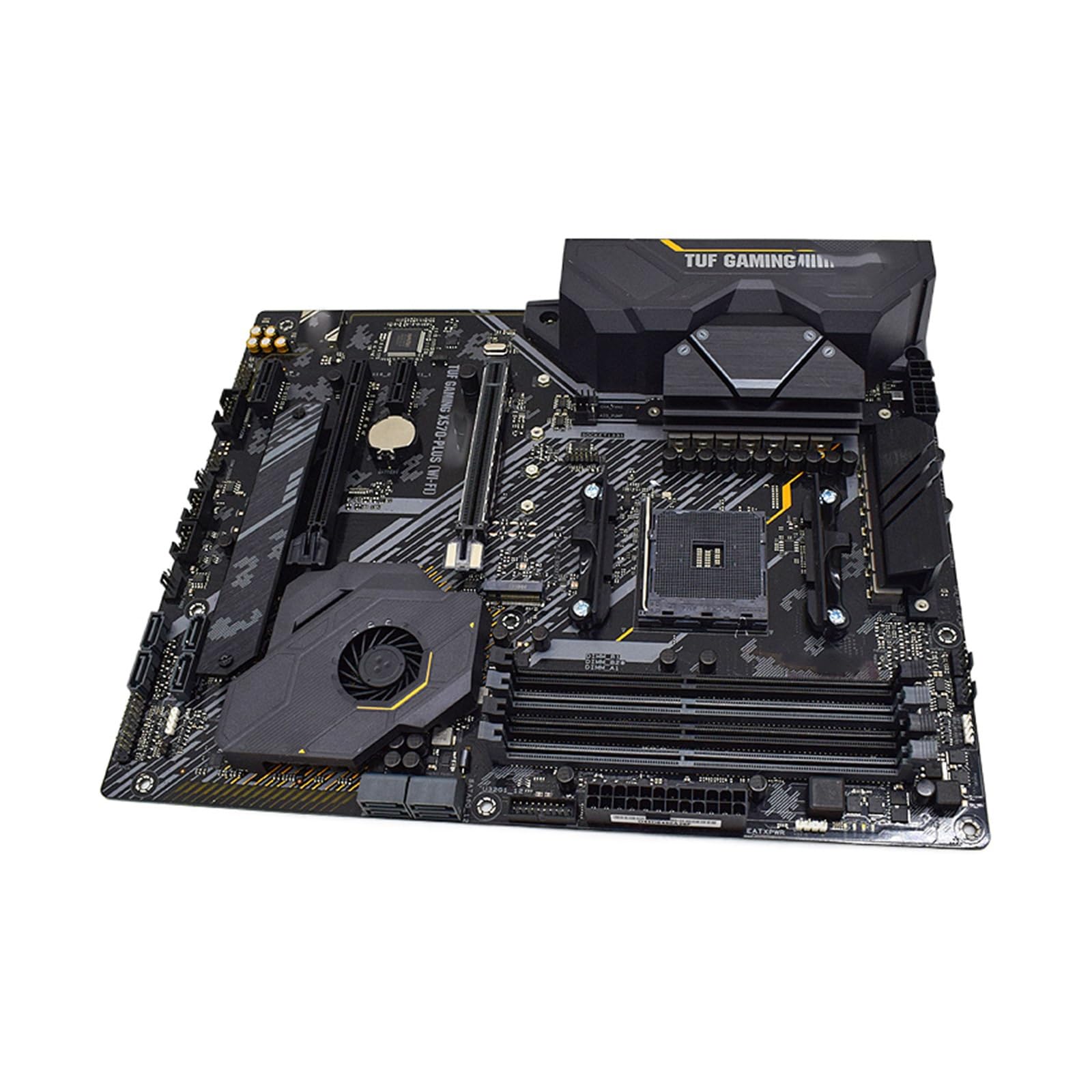 Carte Mere Carte mère Fit for ASUS TUF Gaming X570-Plus (WI-FI) Compatible avec Les processeurs AM4 R5 5600X, R7 5700X3D et R9 5900X, chipset X570, DDR4, Format ATX