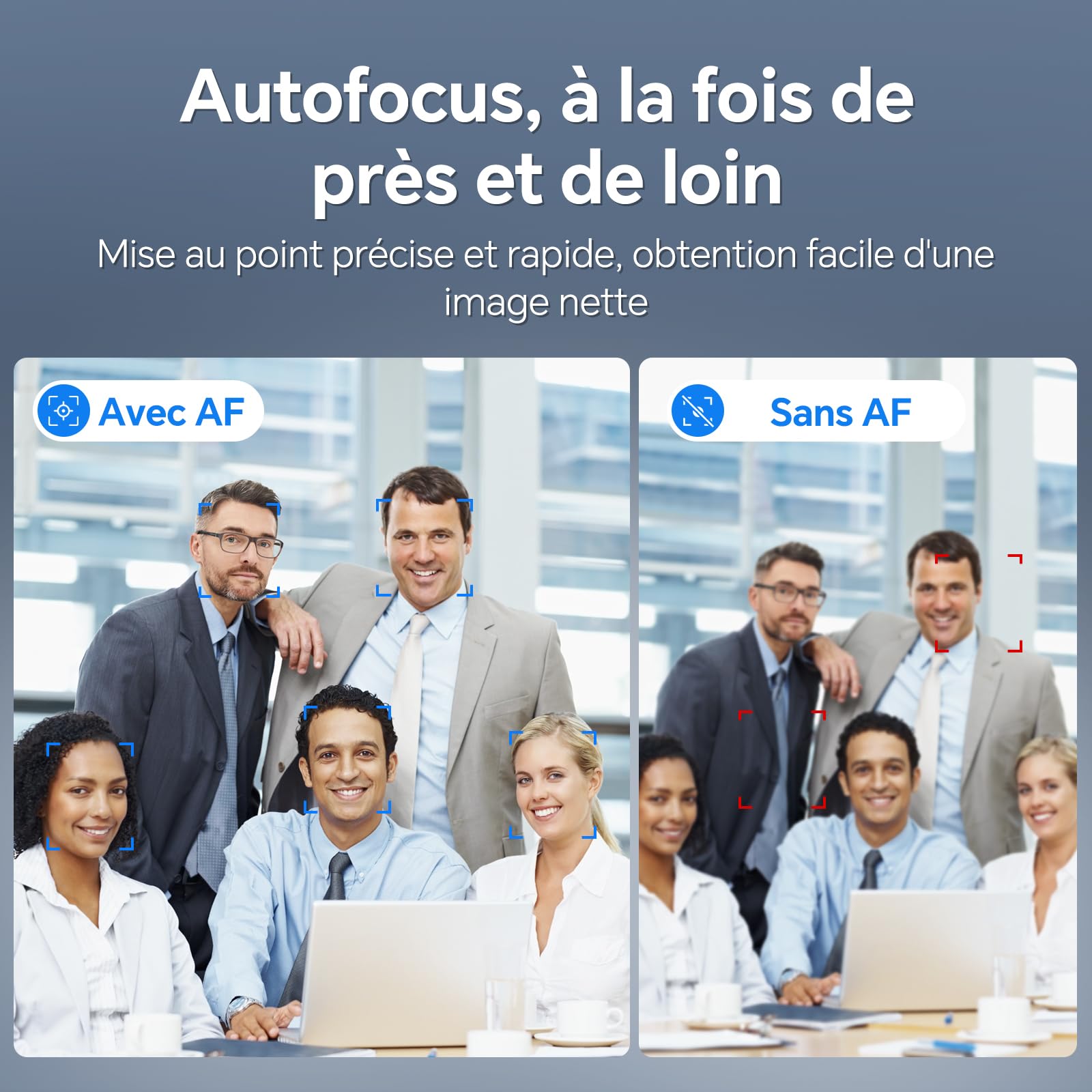 Webcam 4k pour PC avec 2 Micro et Capteur Sony, New Upgraded Autofocus, 30fps, Correction de La Lumière, avec Privacy Shutter, USB Full HD Webcam pour Streaming Laptop Mac Skype