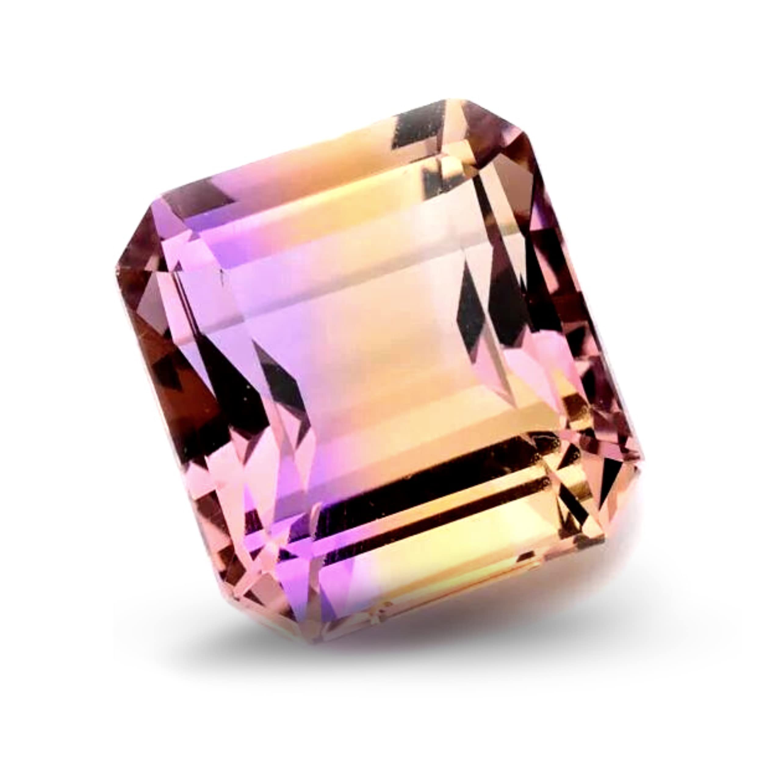 5 Pcs Natural Ametrine Loose Gemstone Mined Bi-Colour AAAA Quality Rectangle| 10-12mm Sizes, 10-12mm, Gemstone, ametrine