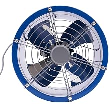 16dustrial Ventilation Extractor Spray Booth Paint Fumes Exhaust Flow Axial Fan, 370W High Velocity Utility Air Blower, 1420r/min For Workshops, Basements, Warehouses And Apartments