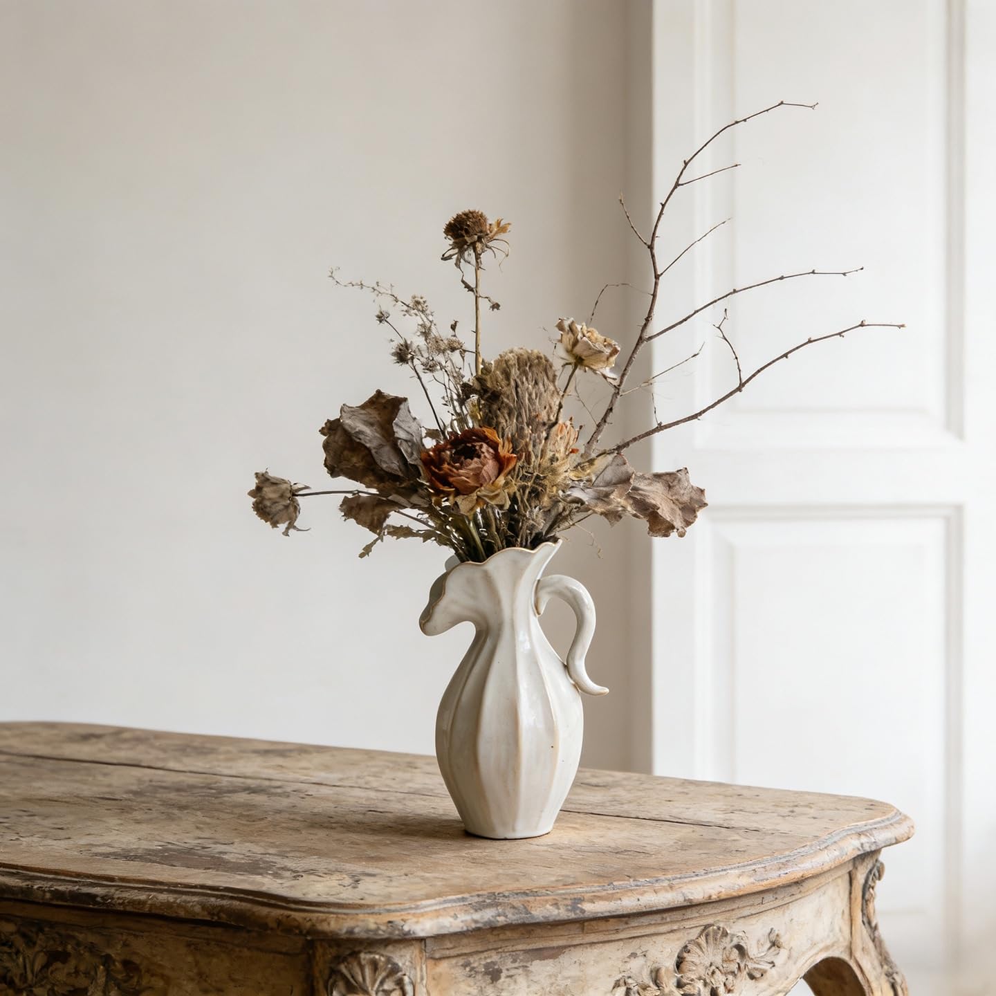 Vaso in Ceramica Fiori Decorativi Secchi Soggiorno Mobile TV Dispositivo Fiore Idroponico(S)